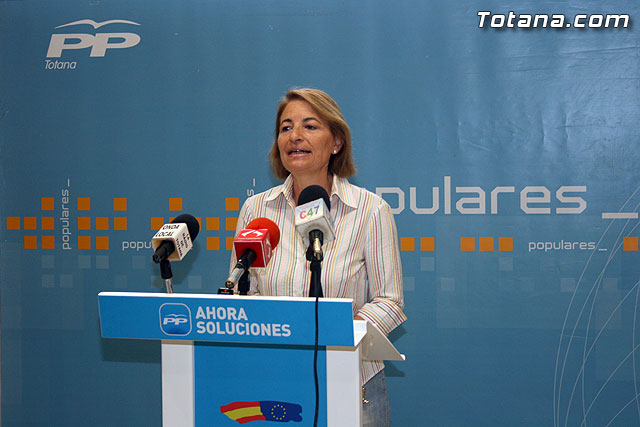 La presidenta del PP de Totana, Isabelle Nau, en una imagen de archivo / Totana.com