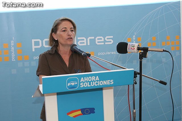 La presidenta del PP, Isabelle Nau, en una foto de archivo / Totana.com