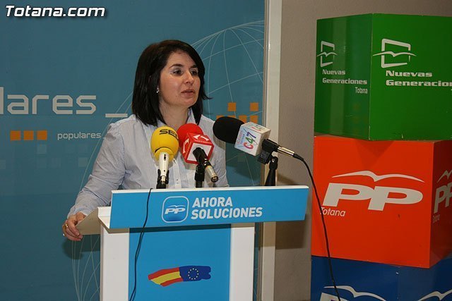 La portavoz del PP de Totana, Isabel María Sánchez, en una foto de archivo / Totana.com