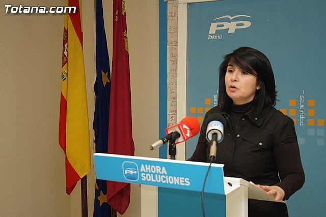 La portavoz del PP, Isabel María Sánchez, en una foto de archivo / Totana.com