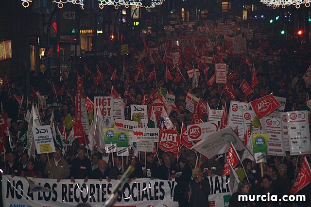 Más de 12.000 funcionarios, según SIDI, se manifestaron el pasado 29 de diciembre contra el 