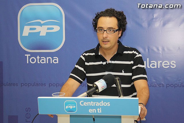 El portavoz del grupo Municipal Popular, David Amorós, en una foto de archivo / Totana.com