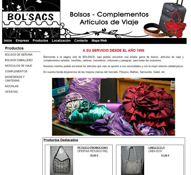 Página principal de www.bolsacs.es
