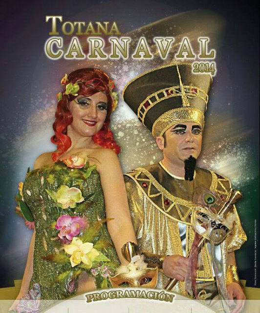 Fotos de Totana.com ilustran el Cartel del Carnaval Totana 2014. El diseño del mismo ha sido realizado por Ecamisetas