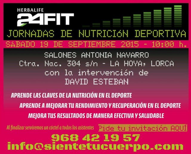 sientetucuerpo.com organiza una jornada de nutrición deportiva