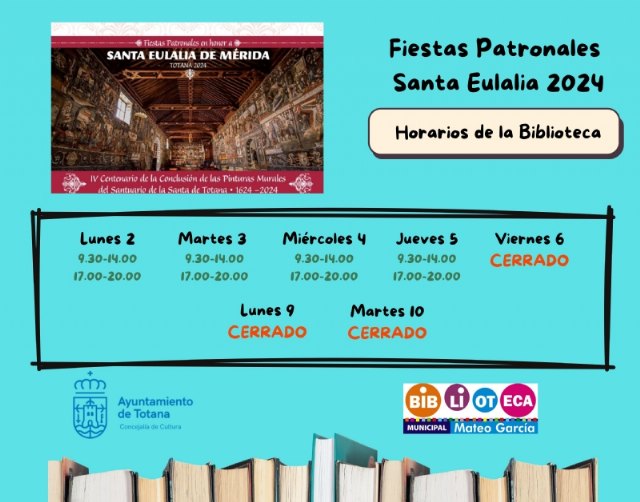 La Sala de Estudio del Centro Sociocultural 'La Cárcel' permanecerá abierta durante las fiestas de Santa Eulalia a excepción del día 8 de diciembre