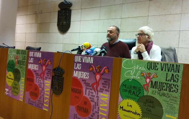 Totana celebra durante todo el mes de marzo el Festival 'Que vivan las mujeres', con un extenso programa de actividades sociales, musicales y culturales para conmemorar el Día Internacional de la Mujer