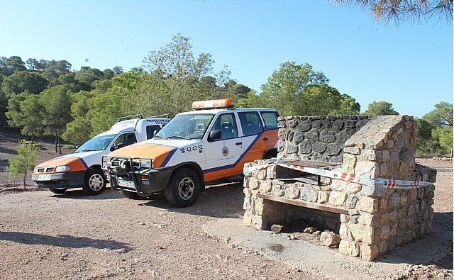 No está permitido realizar fuegos en las barbacoas existentes en Sierra Espuña