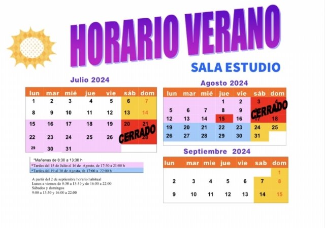 La Biblioteca Municipal abre sus puertas el miércoles 21 de agosto tras el cierre vacacional