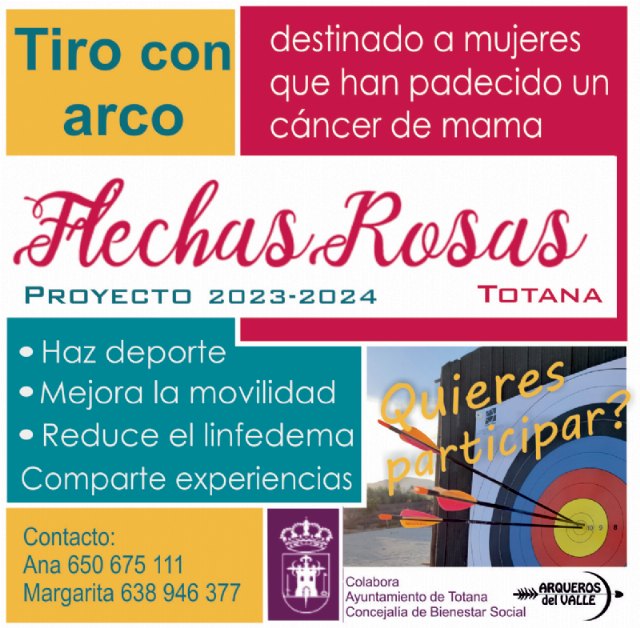 Quedan plazas para la actividad “Flechas rosas”