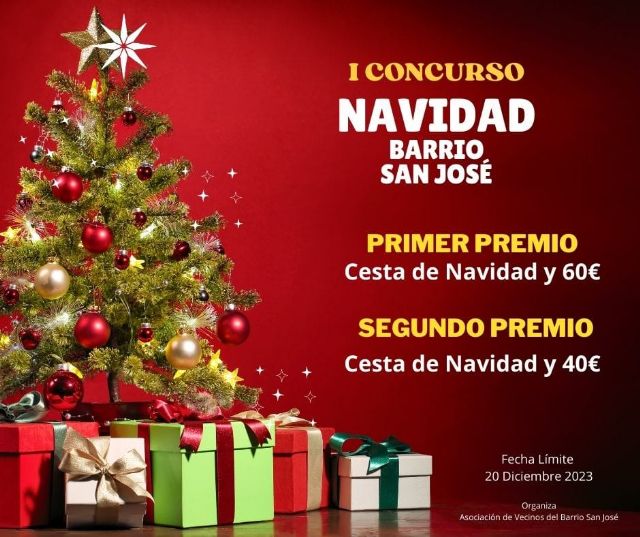 Hoy finaliza el plazo para inscribirse al I Concurso de Fachadas y Ventanas Navideñas del Barrio San José