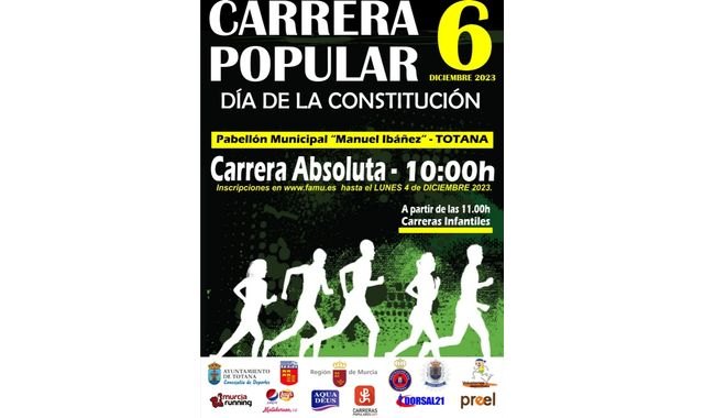 Abierto el plazo de inscripción para participar en la Carrera Popular 'Día de la Constitución'