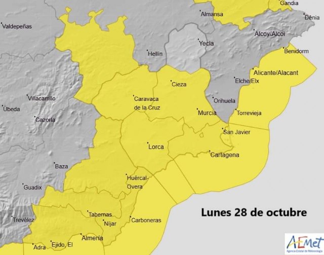 Una DANA provocará lluvias muy intensas en los próximos días