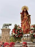 Más de un millar de peregrinos de Totana llegan a Mérida acompañados por la imagen de Santa Eulalia - Foto 28